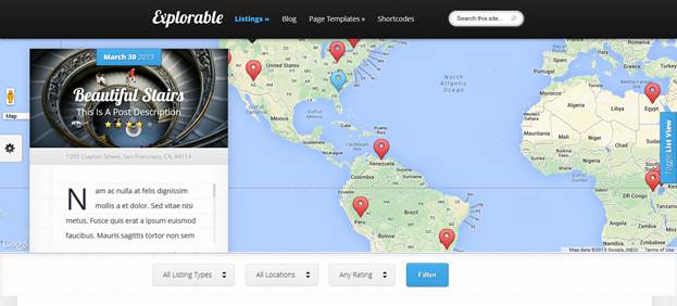 Explorable WordPress Theme