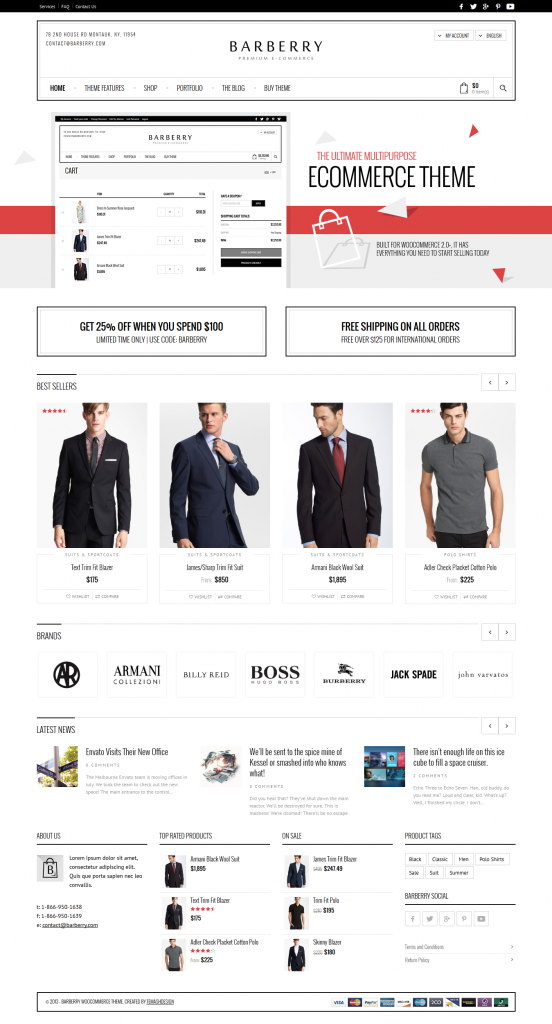 Barberry: Responsive WooCommerce Theme