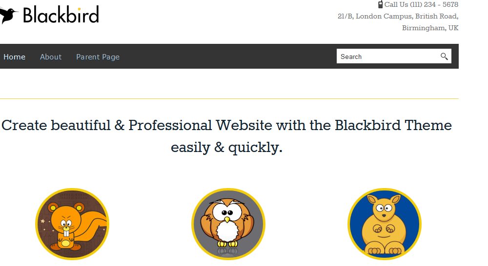 Blackbird: Free Blog WordPress Theme