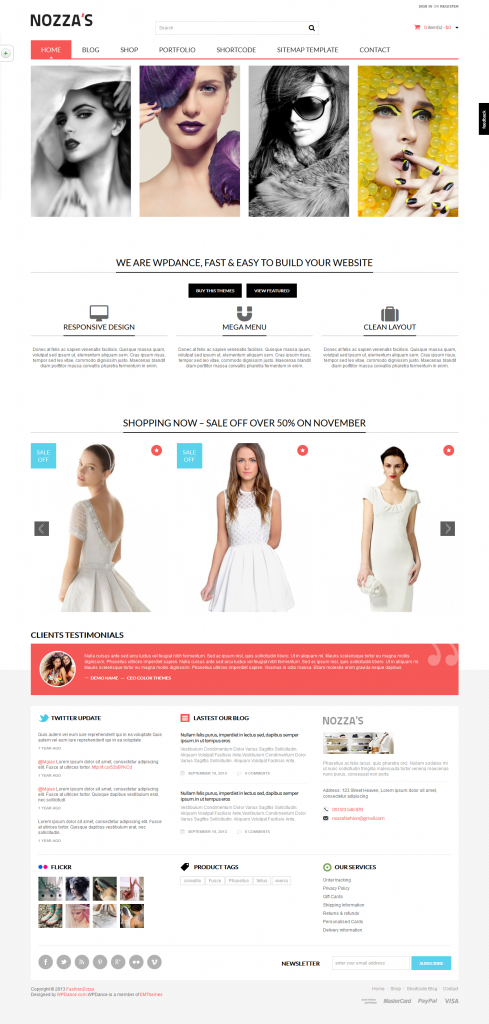 FashionZozza: WooCommerce WordPress Theme