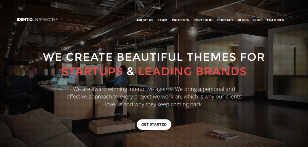 Identiq: Responsive One Page Retina Theme 