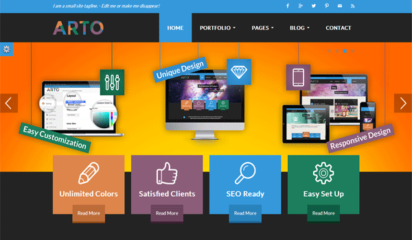 Arto - A Flat & Responsive Multipurpose Theme
