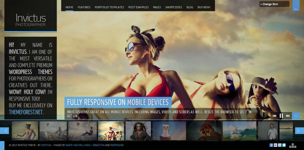 Invictus: A Premium Photographer Portfolio Theme 