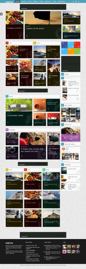  Kalemat: Retina Magazine WordPress Theme 