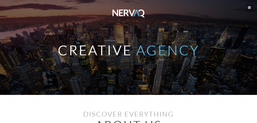 Nervaq: Responsive One Page WordPress Theme