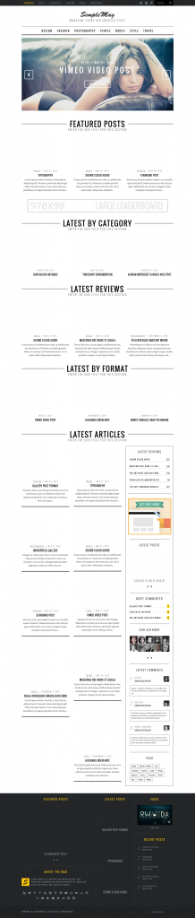 SimpleMag: Magazine and blog theme for creative stuff