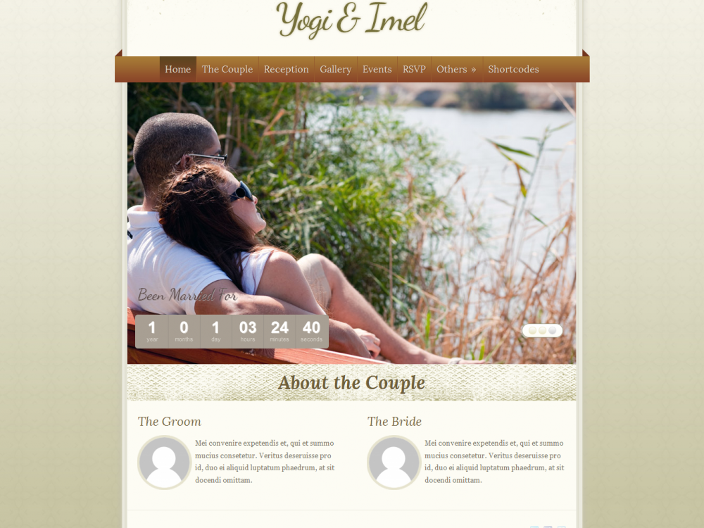 The Wedding: Elegant Wedding WordPress Theme