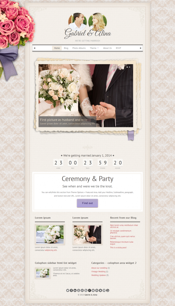 Vintage: Wedding Theme