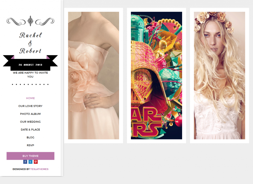 Wedding Day: Responsive WordPress Theme