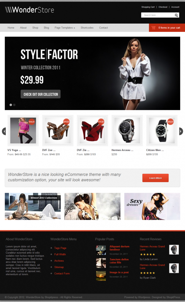 WonderStore - premium wordpress ecommerce theme